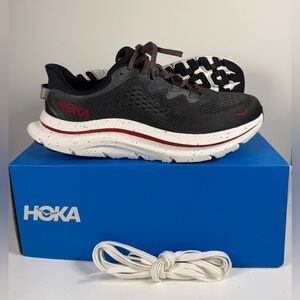 New Hoka One One Kawana 2 Running Sneakers Gray/Red Men Size 9.5D